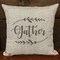 Gather with Leaf Sprigs Embossing 12 x 12 Stencil | FS019 by Designer Stencils | Word & Phrase Stencils | Reusable Stencils for Painting on Wood, Wall, Tile, Canvas, Paper, Fabric, Furniture, Floor | Reusable Stencil for Home Makeover